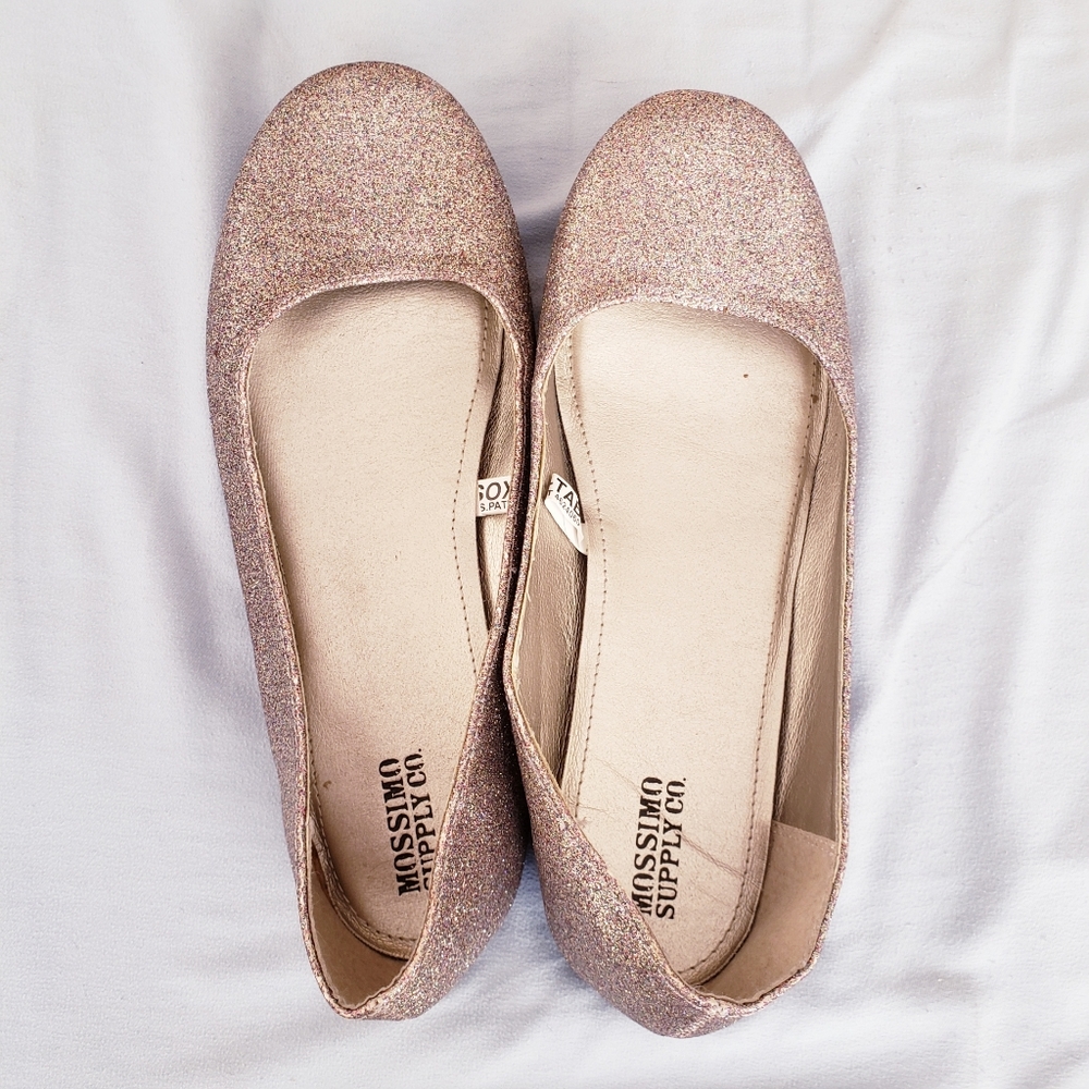 ♕ 2/$15 Massimo Sparkle Flat Shoes